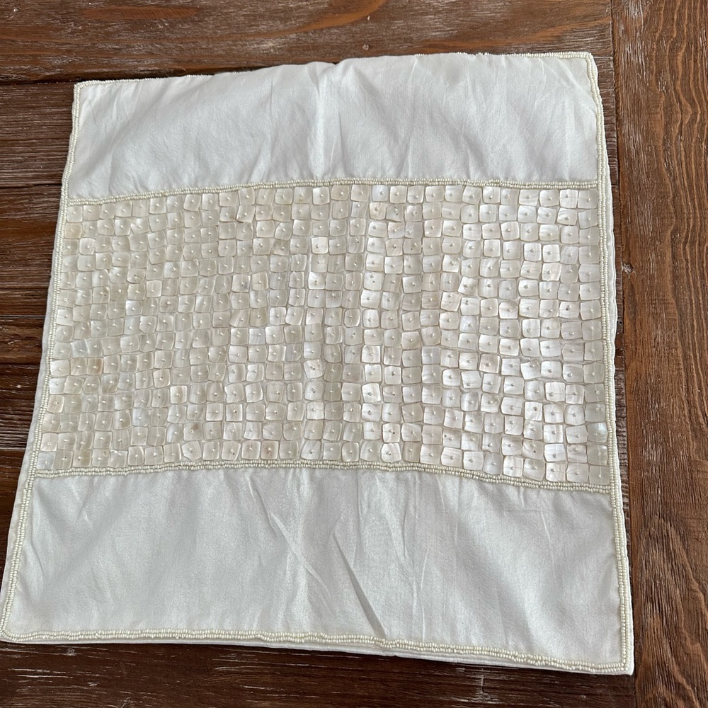 Mother of Pearl Pillow Cover